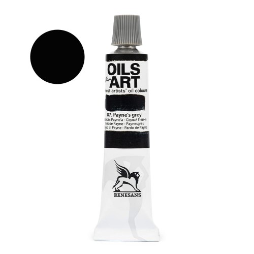 Farba olejna Renesans Oils for Art 20 ml - 87 Szary Payne'a