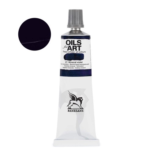 Farba olejna Renesans Oils for Art 60 ml - 27 Fiolet mineralny