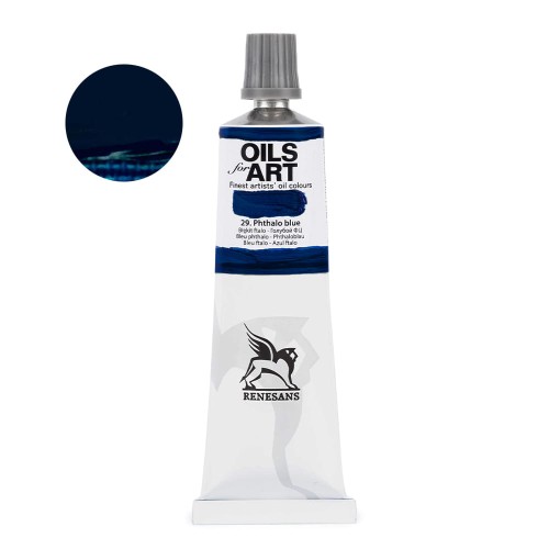 Farba olejna Renesans Oils for Art 60 ml - 29 Błękit ftalo