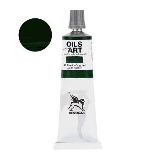 Farba olejna Renesans Oils for Art 60 ml - 41 Zieleń Hookera