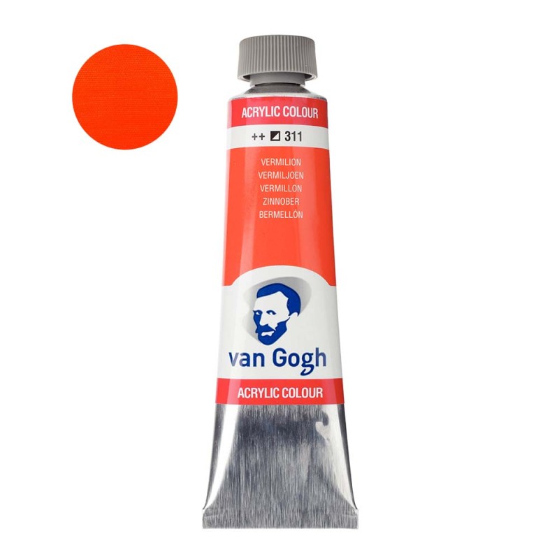 Farba akrylowa Van Gogh 40ml - 311 Vermilion