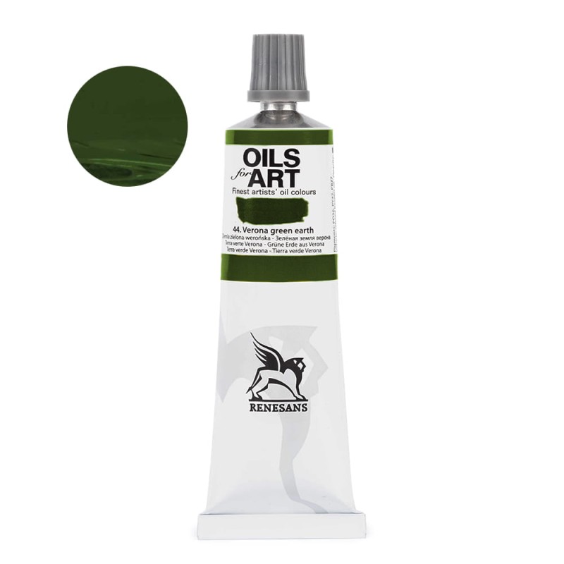 Farba olejna Olej for Art 60 ml - 44 Ziemia Zielona Werońska