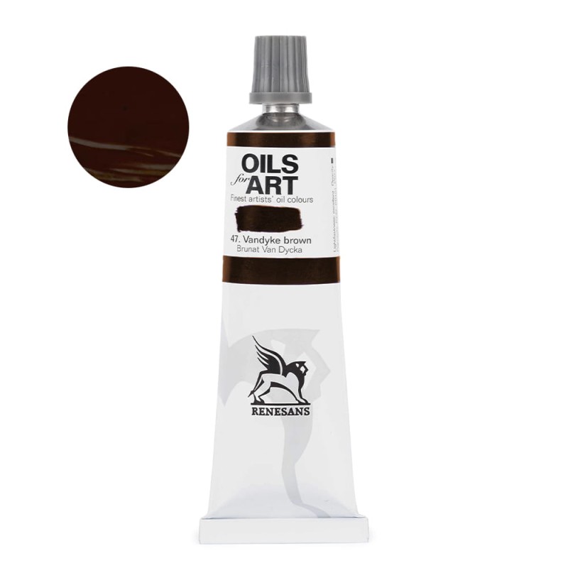 Farba olejna Olej for Art 60 ml - 47 Brązowa Van Dycka