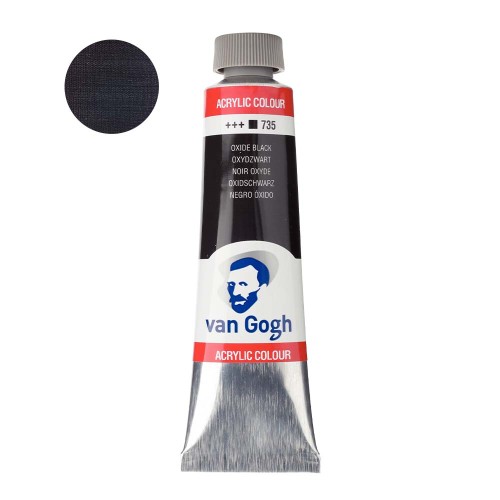 Farba akrylowa Van Gogh 40ml - 735 Oxide black