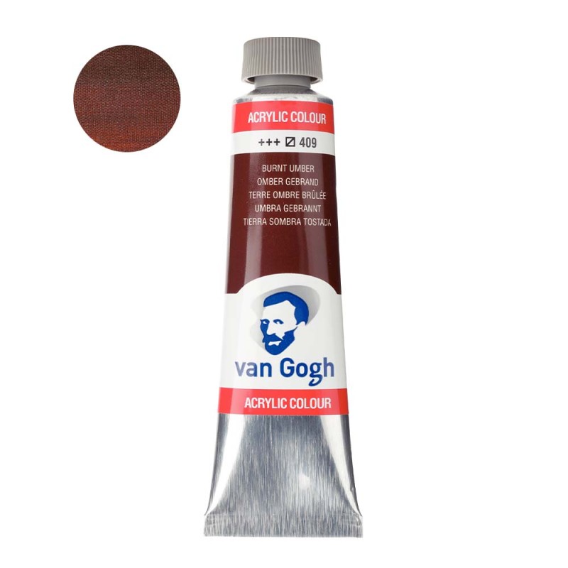 Farba akrylowa Van Gogh 40ml - 409 Burnt umber