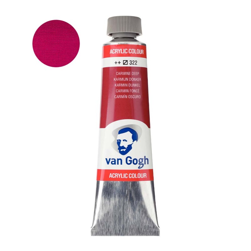 Farba akrylowa Van Gogh 40ml - 322 Carmine deep