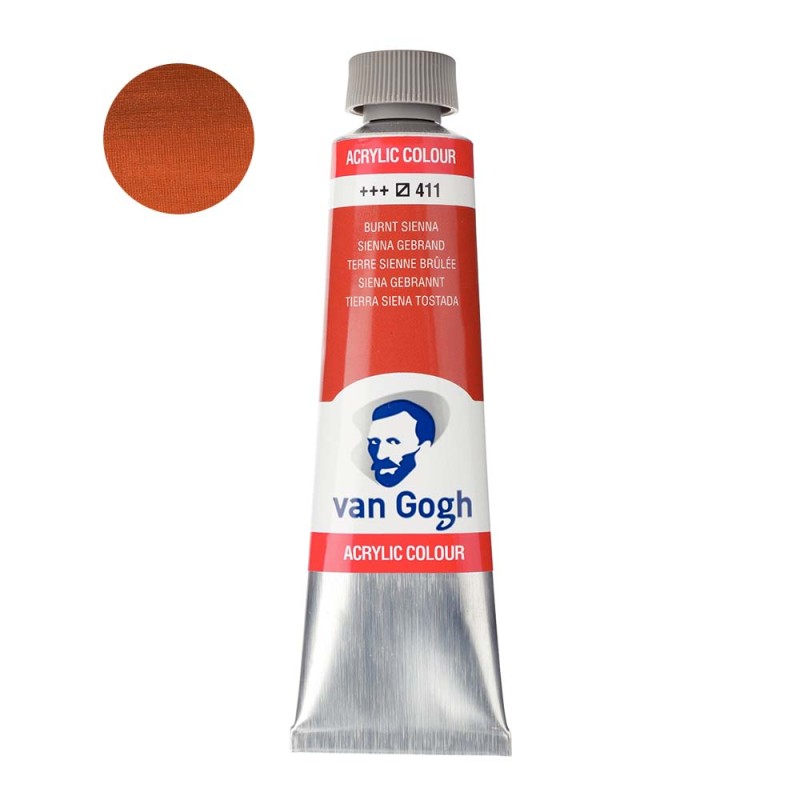 Farba akrylowa Van Gogh 40ml - 411 Burnt sienna