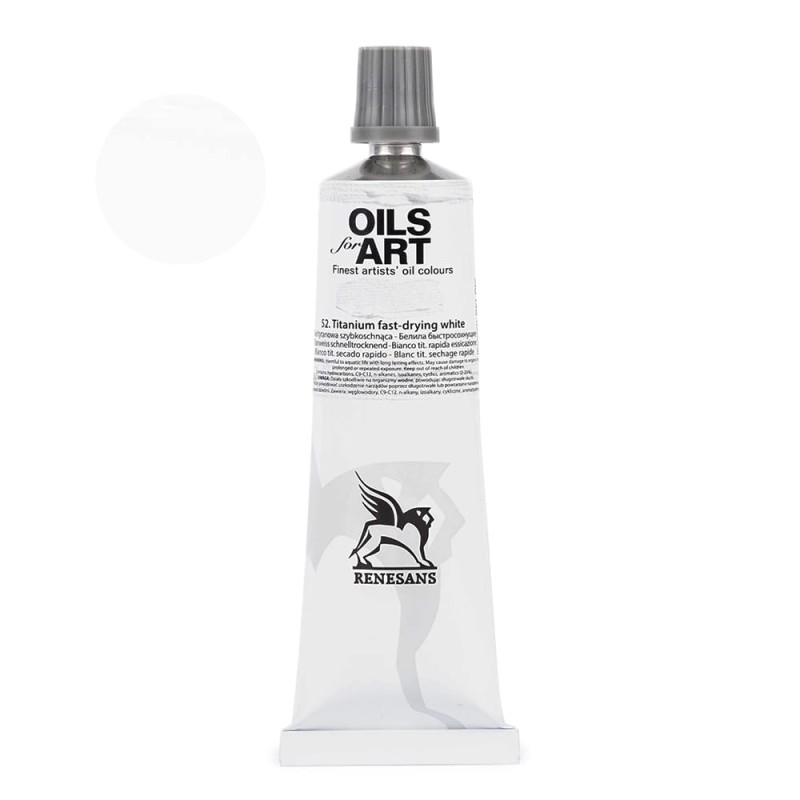 Farba olejna Olej for Art 60 ml - 52 Biel Tytanowa Szybkoschnąca