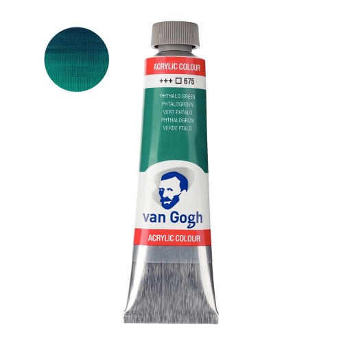 Farba akrylowa Van Gogh 40ml - 675 Phthalo green