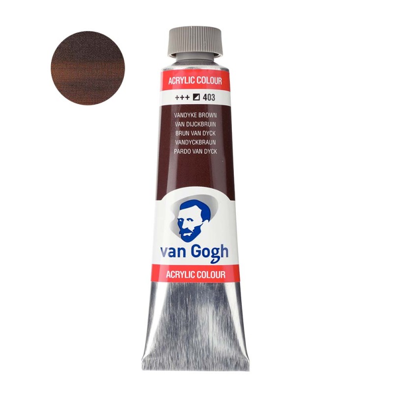 Farba akrylowa Van Gogh 40ml - 403 Vandyke brown