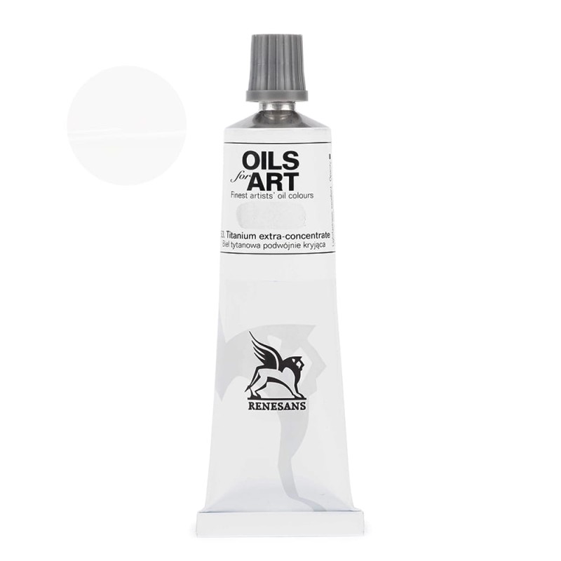 Farba olejna Olej for Art 60 ml - 53 Biel Tytanowa Podwójnie Kryjąca