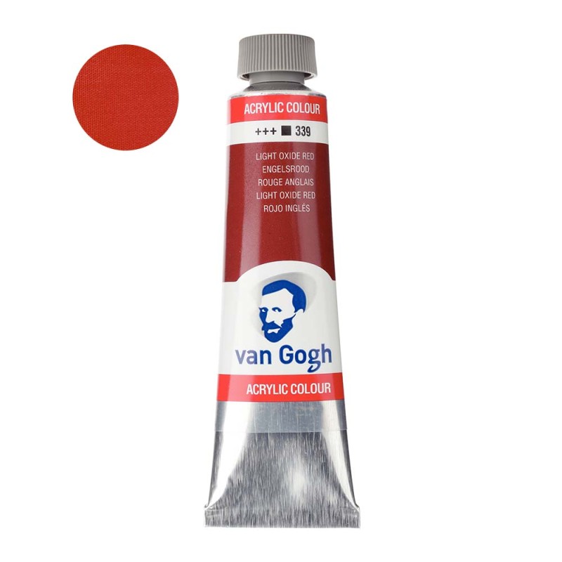 Farba akrylowa Van Gogh 40ml - 339 Light oxide red