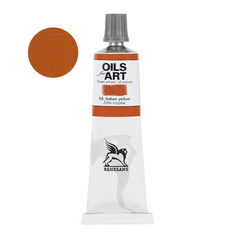 Farba olejna Renesans Oils for Art 60 ml - 59 Żółta indyjska