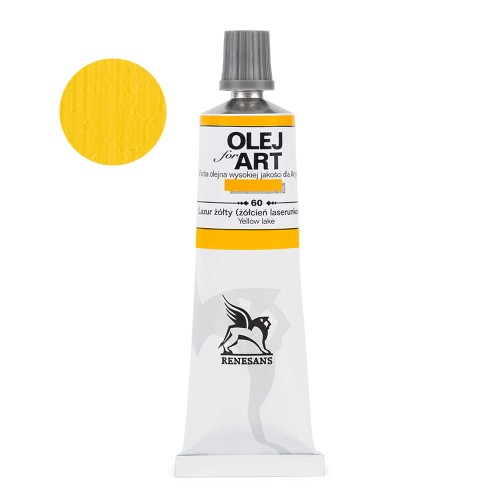 Farba olejna Renesans Oils for Art 60 ml - 60 Lazur żółty