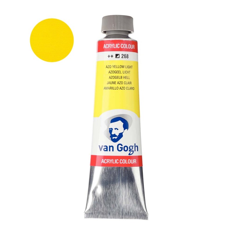Farba akrylowa Van Gogh 40ml - 268 Azo yellow light