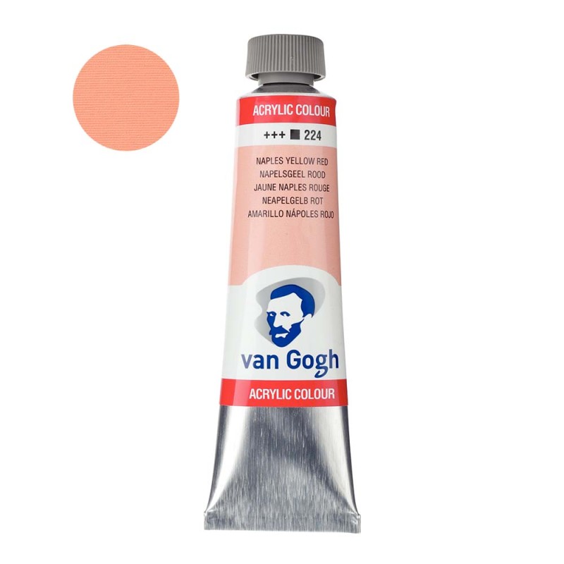 Farba akrylowa Van Gogh 40ml - 224 Naples yellow red