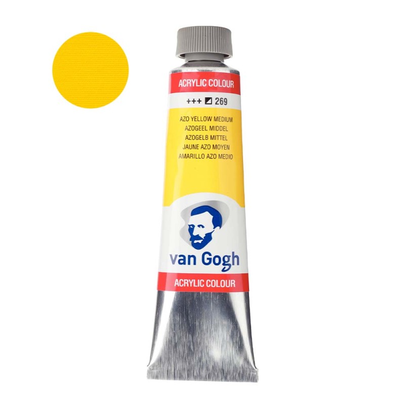 Farba akrylowa Van Gogh 40ml - 269 Azo yellow medium