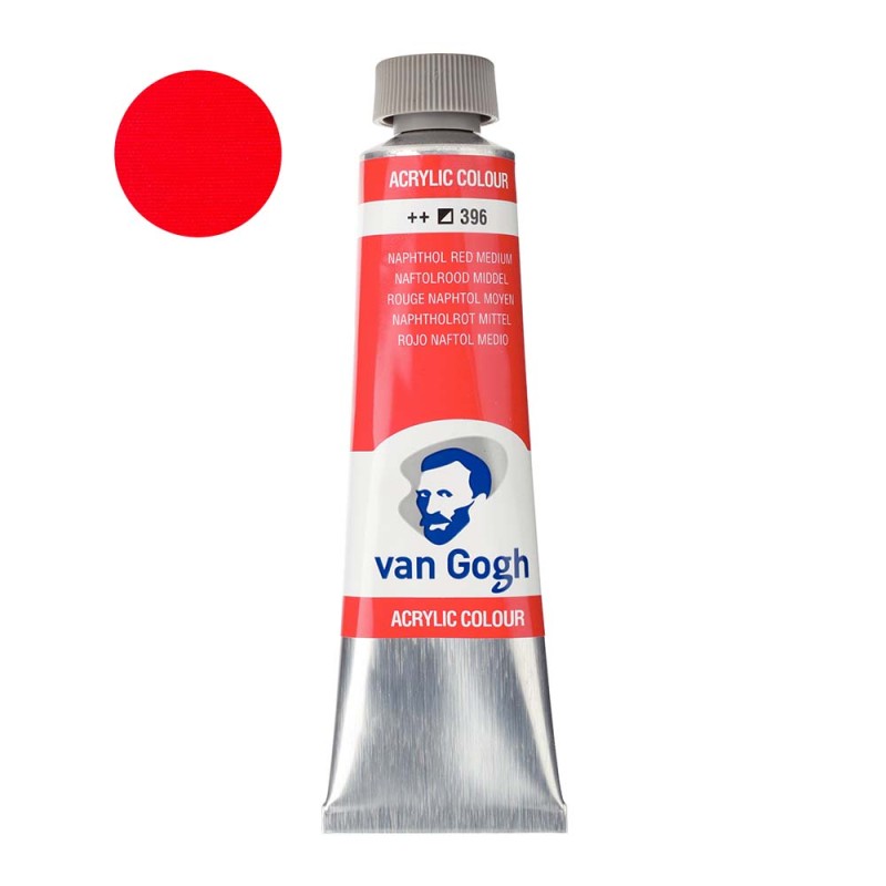 Farba akrylowa Van Gogh 40ml - 396 Naphthol red medium