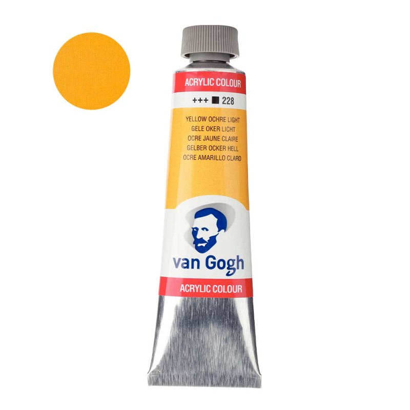 Farba akrylowa Van Gogh 40ml - 228 Yellow ochre light