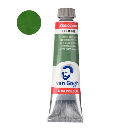 Farba akrylowa Van Gogh 40ml - 668 Chromium oxide green