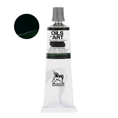 Farba olejna Renesans Oils for Art 60 ml - 69 Lak zielony ciemny