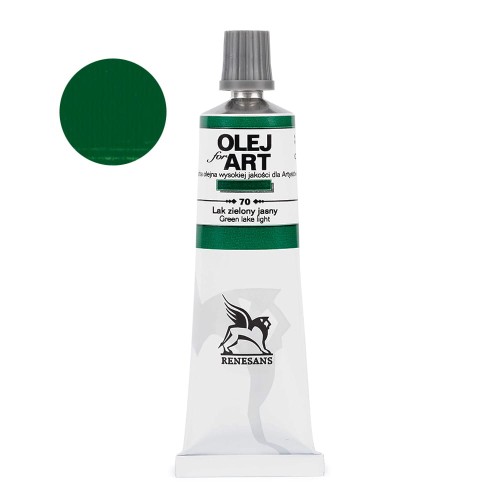 Farba olejna Renesans Oils for Art 60 ml - 70 Lak zielony jasny