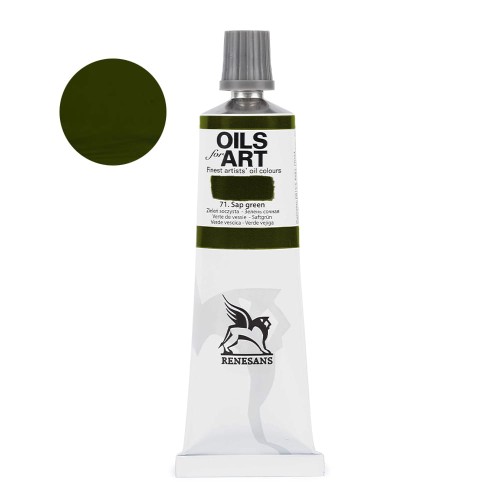 Farba olejna Renesans Oils for Art 60 ml - 71 Zieleń soczysta
