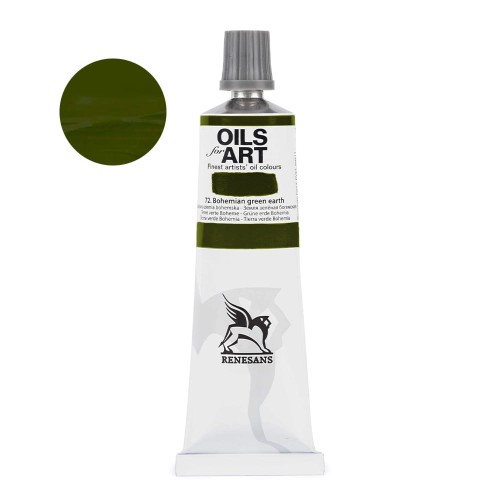 Farba olejna Renesans Oils for Art 60 ml - 72 Ziemia zielona bohemska