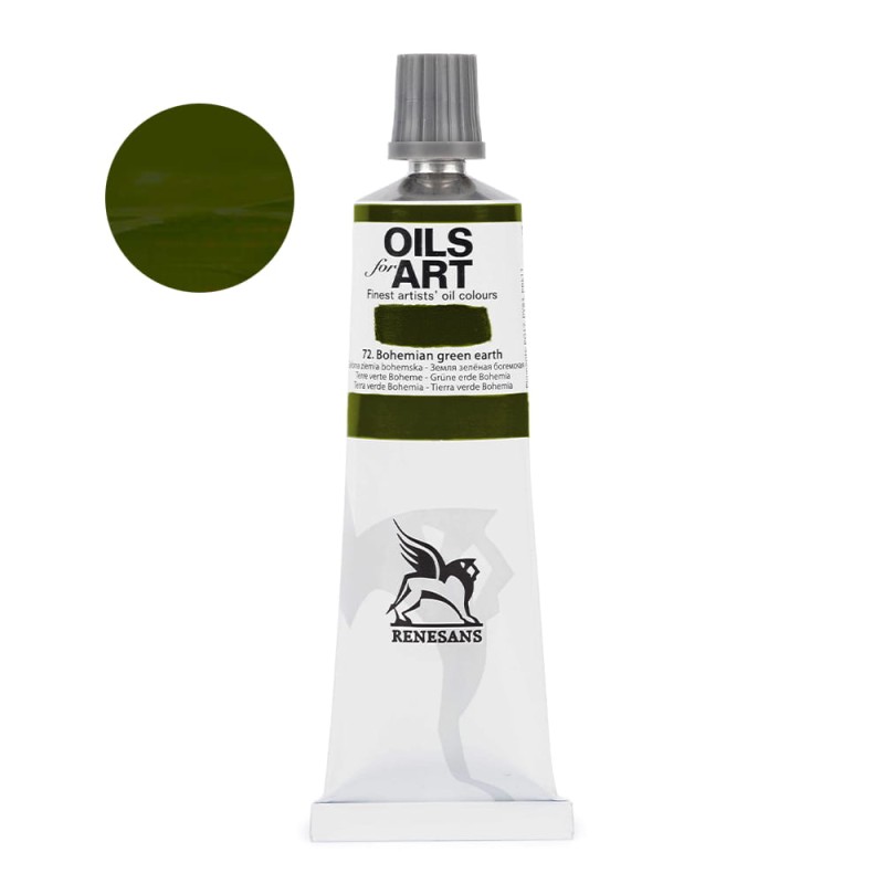 Farba olejna Olej for Art 60 ml - 72 Ziemia Zielona Bohemska