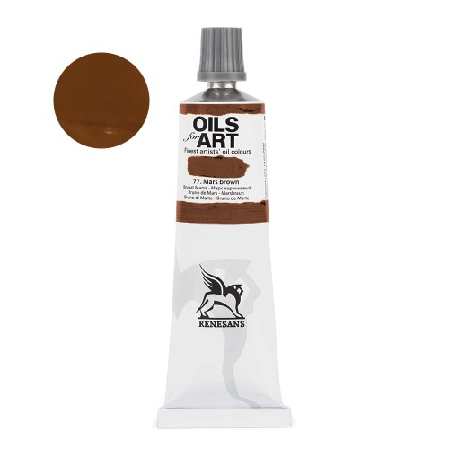 Farba olejna Renesans Oils for Art 60 ml - 77 Brunat marsa