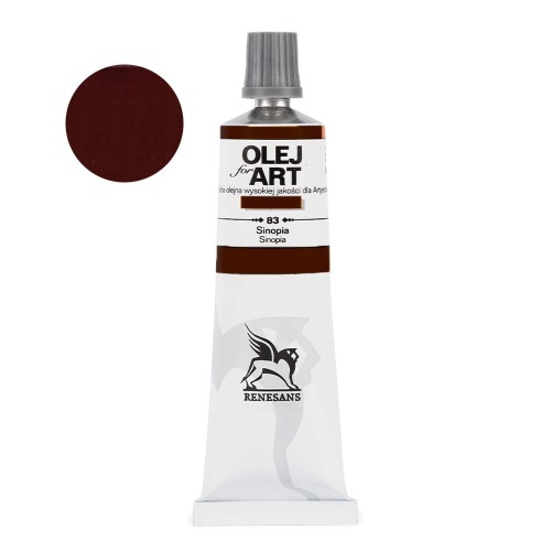 Farba olejna Renesans Oils for Art 60 ml - 83 Sinopia
