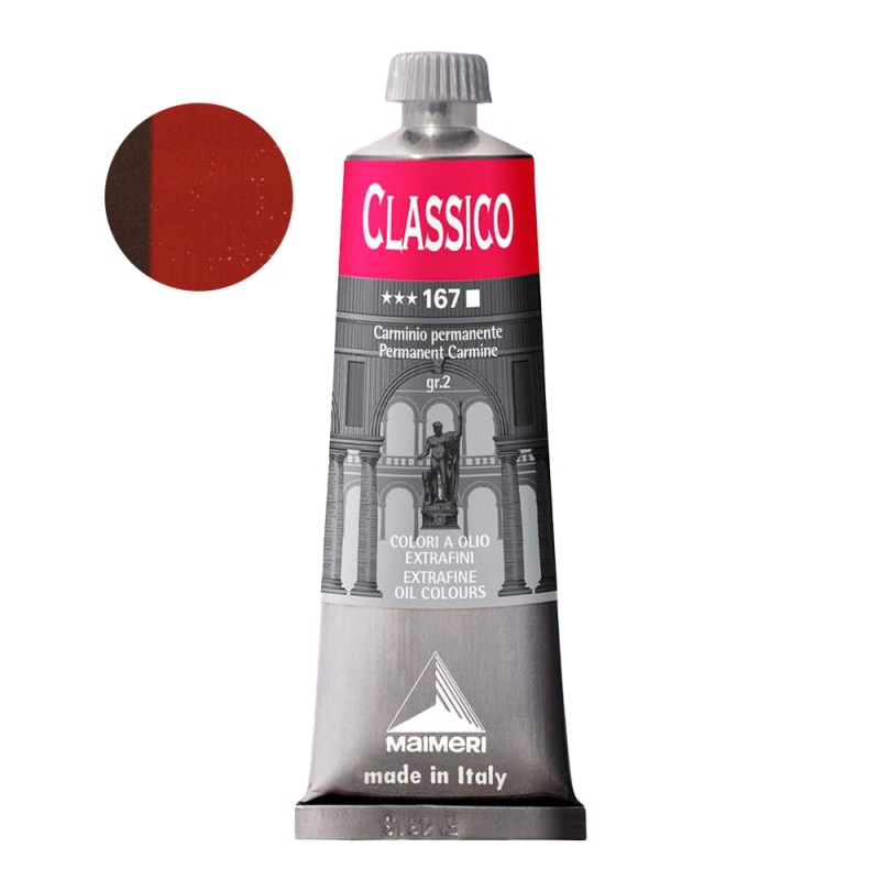 Farba olejna Maimeri Classico 60 ml - 167 Permanent Carmine