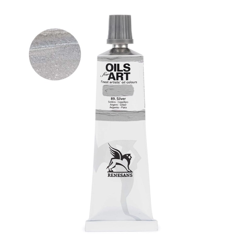 Farba olejna Olej for Art 60 ml - 89 Srebro