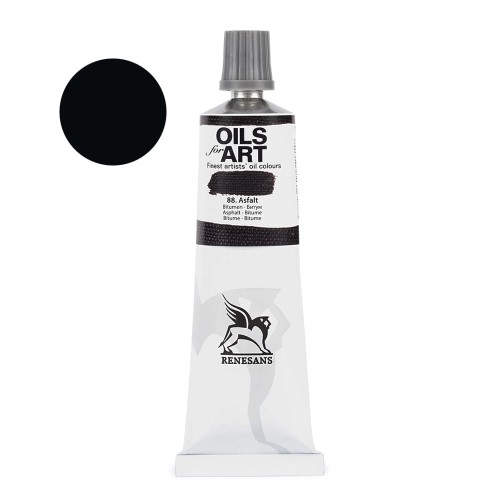 Farba olejna Renesans Oils for Art 60 ml - 88 Asfalt