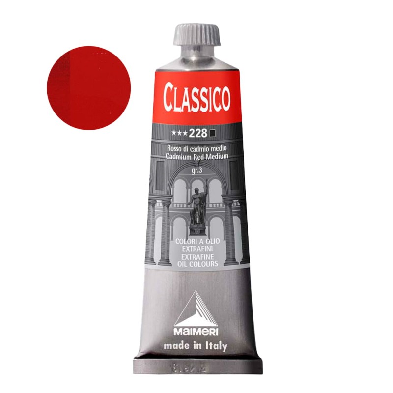 Farba olejna Maimeri Classico 60 ml - 228 Cadmium Red Medium