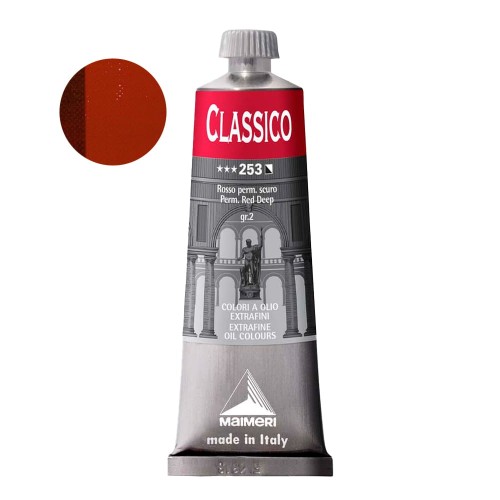 Farba olejna Maimeri Classico 60 ml - 253 Permanent Red Deep