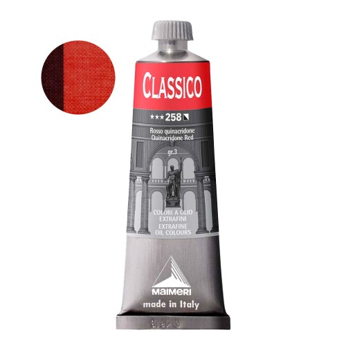 Farba olejna Maimeri Classico 60 ml - 258 Quinacridone Red