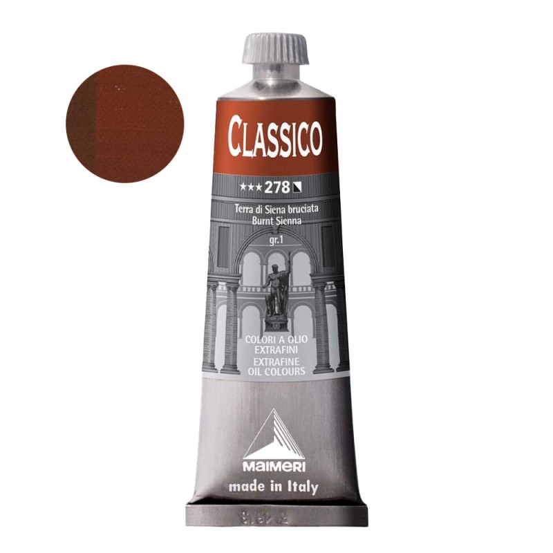 Farba olejna Maimeri Classico 60 ml - 278 Burnt Sienna