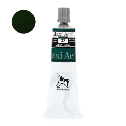 Farba akrylowa Maxi Akryl 60 ml - 32 Zieleń Hookera