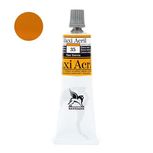 Farba akrylowa Maxi Akryl 60 ml - 35 Ziemia sieneńska naturalna