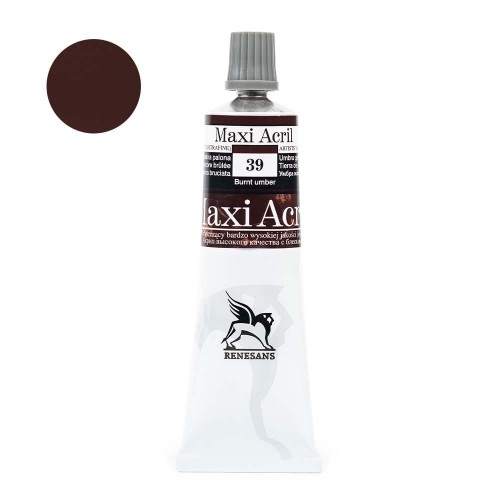 Farba akrylowa Maxi Akryl 60 ml - 39 Ziemia umbra palona