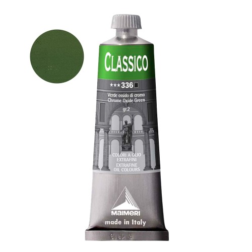 Farba olejna Maimeri Classico 60 ml - 336 Chrome Oxide Green