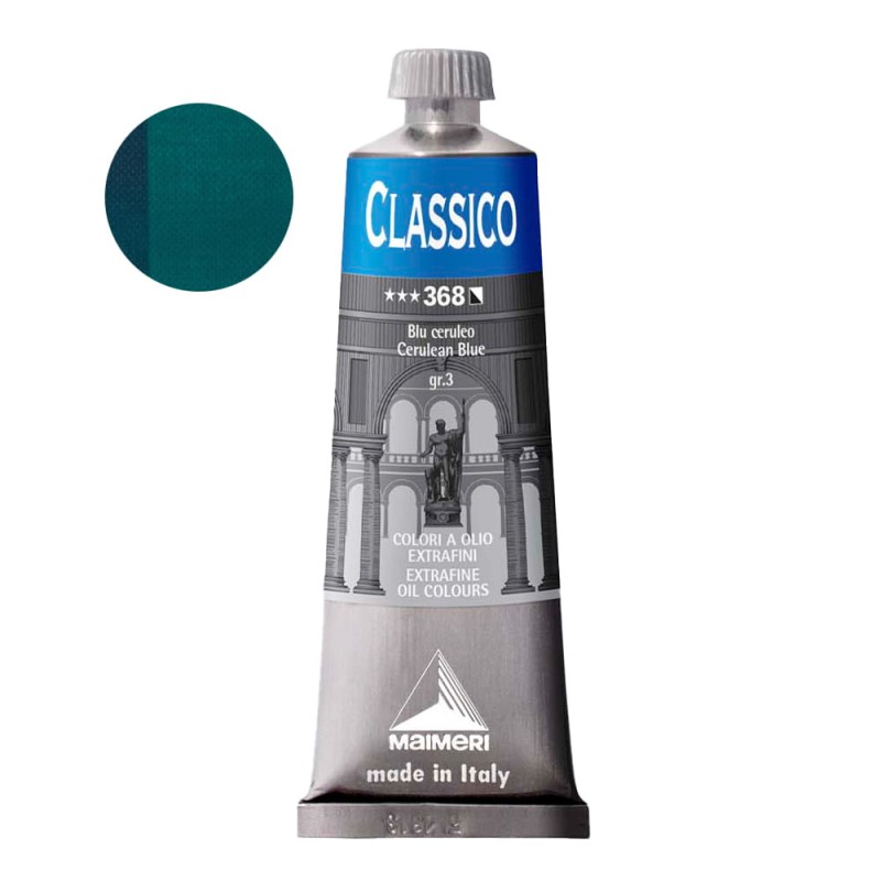 Farba olejna Maimeri Classico 60 ml - 368  Cerulean blue