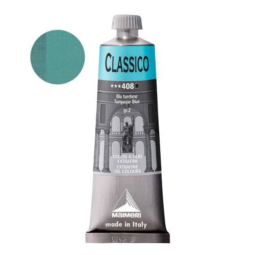 Farba olejna Maimeri Classico 60 ml - 408 Turquoise Blue