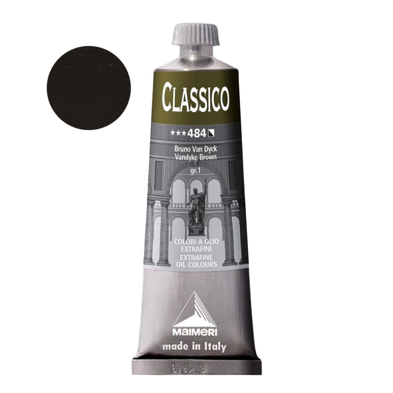 Farba olejna Maimeri Classico 60 ml - 484 Vandyke Brown