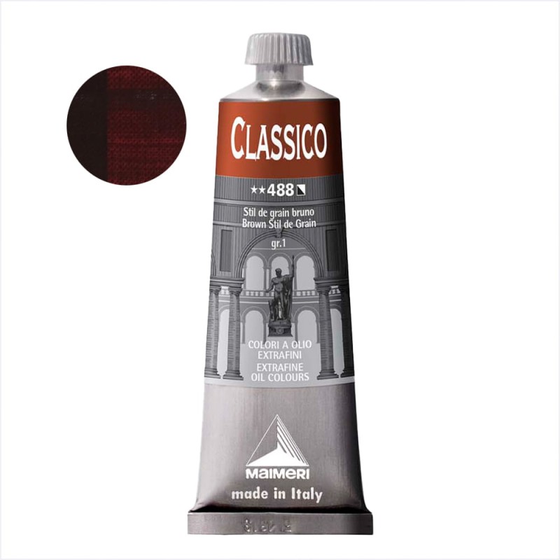 Farba olejna Maimeri Classico 60 ml - 488 Brown Stol de Grain