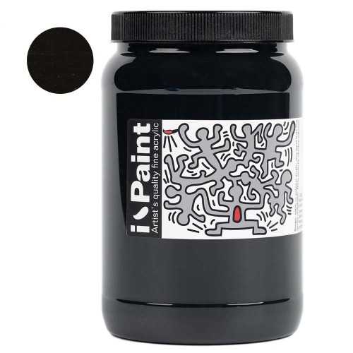 Farba akrylowa Renesans I-Paint 500 ml - 18 Czerń karbonowa (sadza)