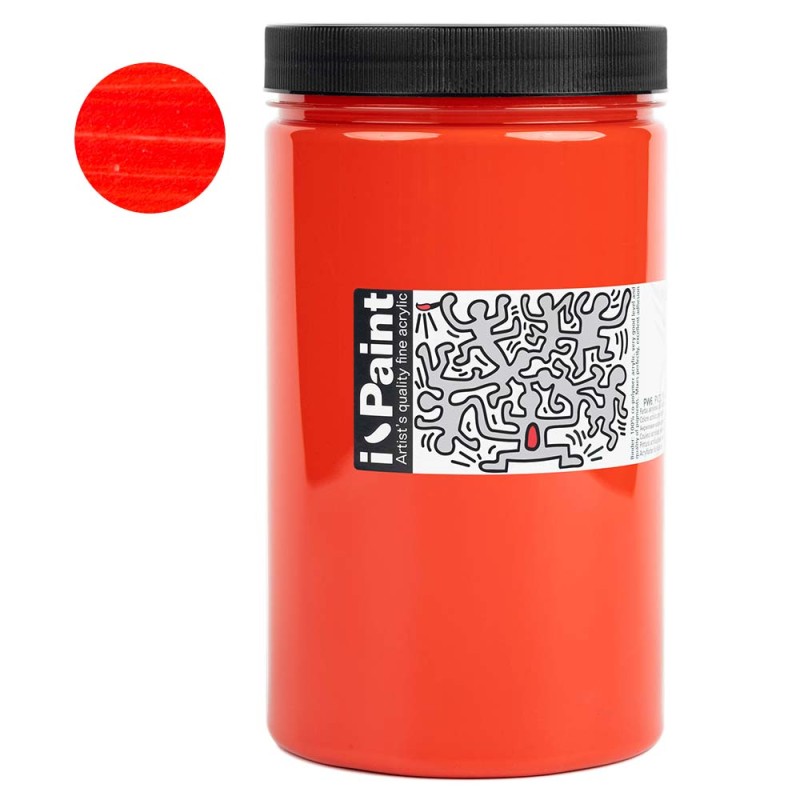 Farba akrylowa Renesans I-Paint 1200 ml - 05 Czerwień kadmowa (hue)