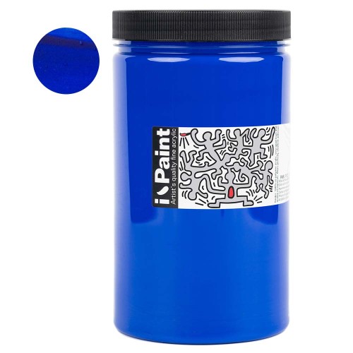 Farba akrylowa Renesans I-Paint 1200 ml - 10 Ultramaryna błękitna