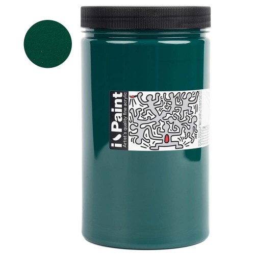 Farba akrylowa Renesans I-Paint 1200 ml - 16 Zieleń szmaragdowa